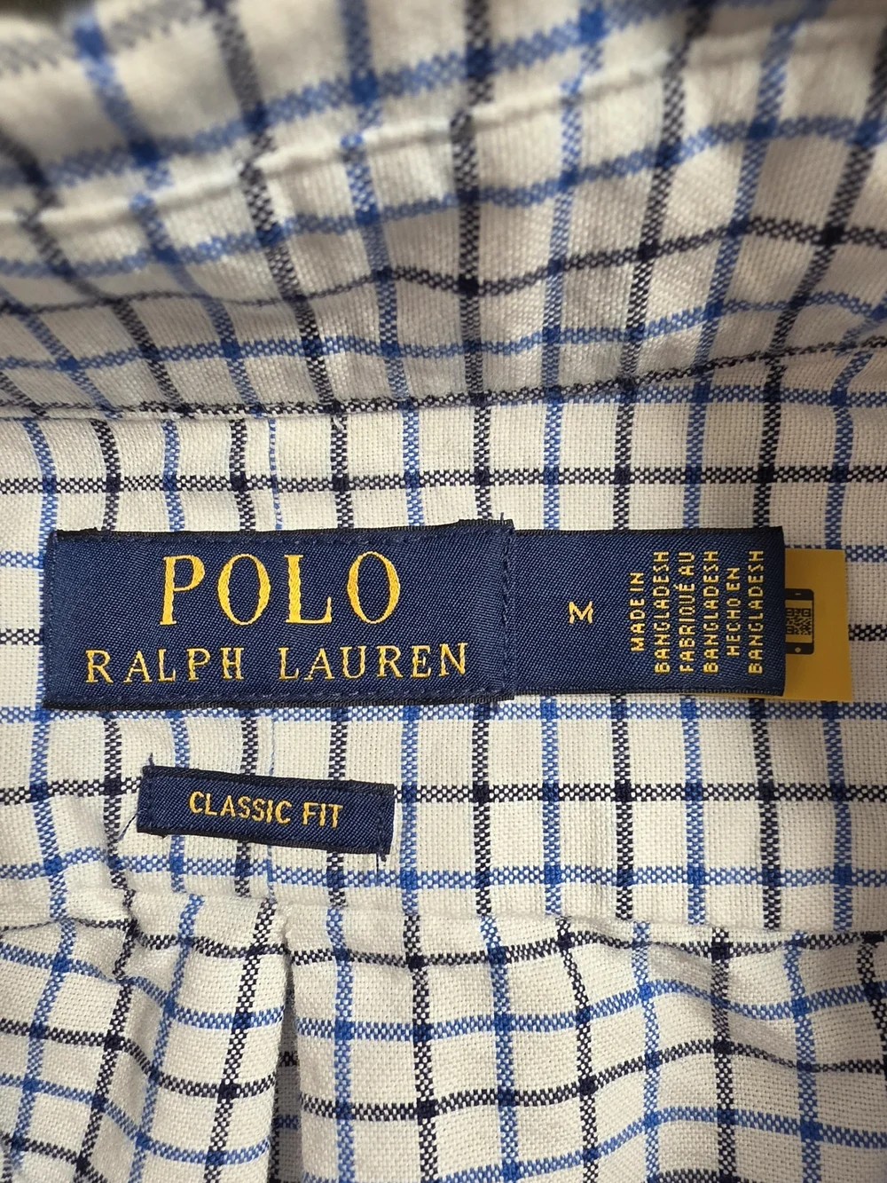Bundle Of 4 Polo by Ralph Lauren Red, Green, White & Blue Windowpane Mens Shirts
